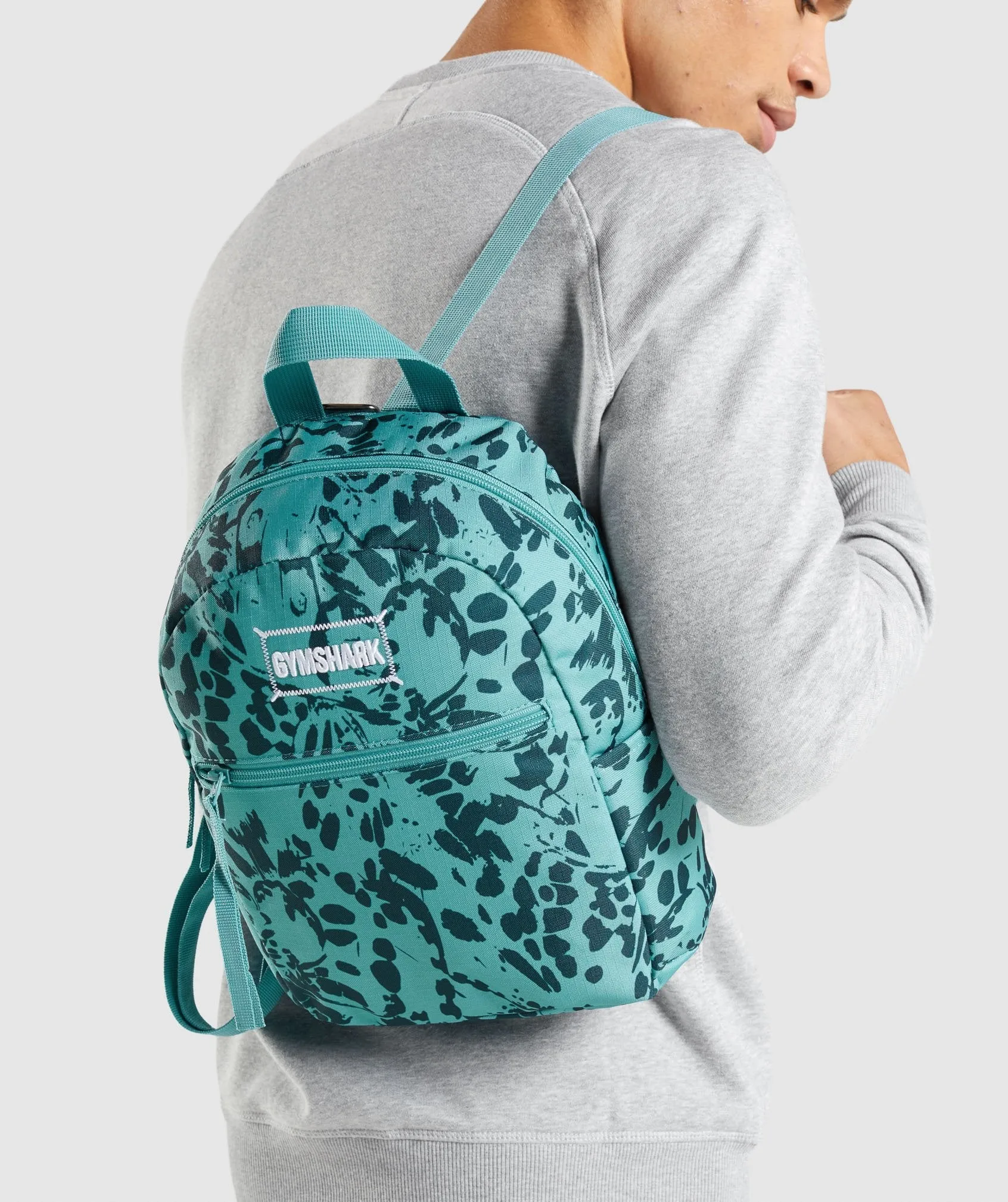 Gymshark Adapt Animal Graphic Mini Lifestyle BackPack - Teal Print