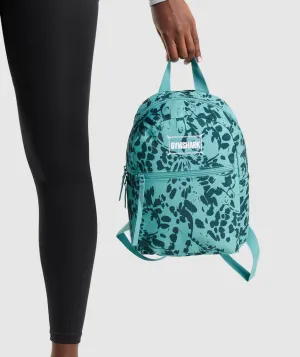 Gymshark Adapt Animal Graphic Mini Lifestyle BackPack - Teal Print