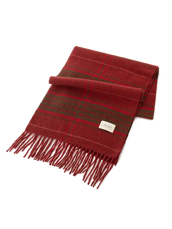 Keep Warm Plaid Tasseled Shawl&Scarf