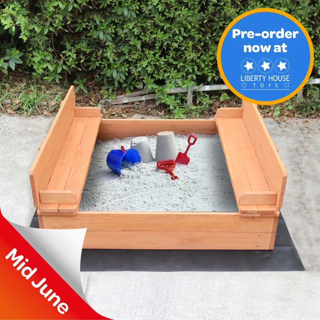 Kids Sandpit With Seating and Cover