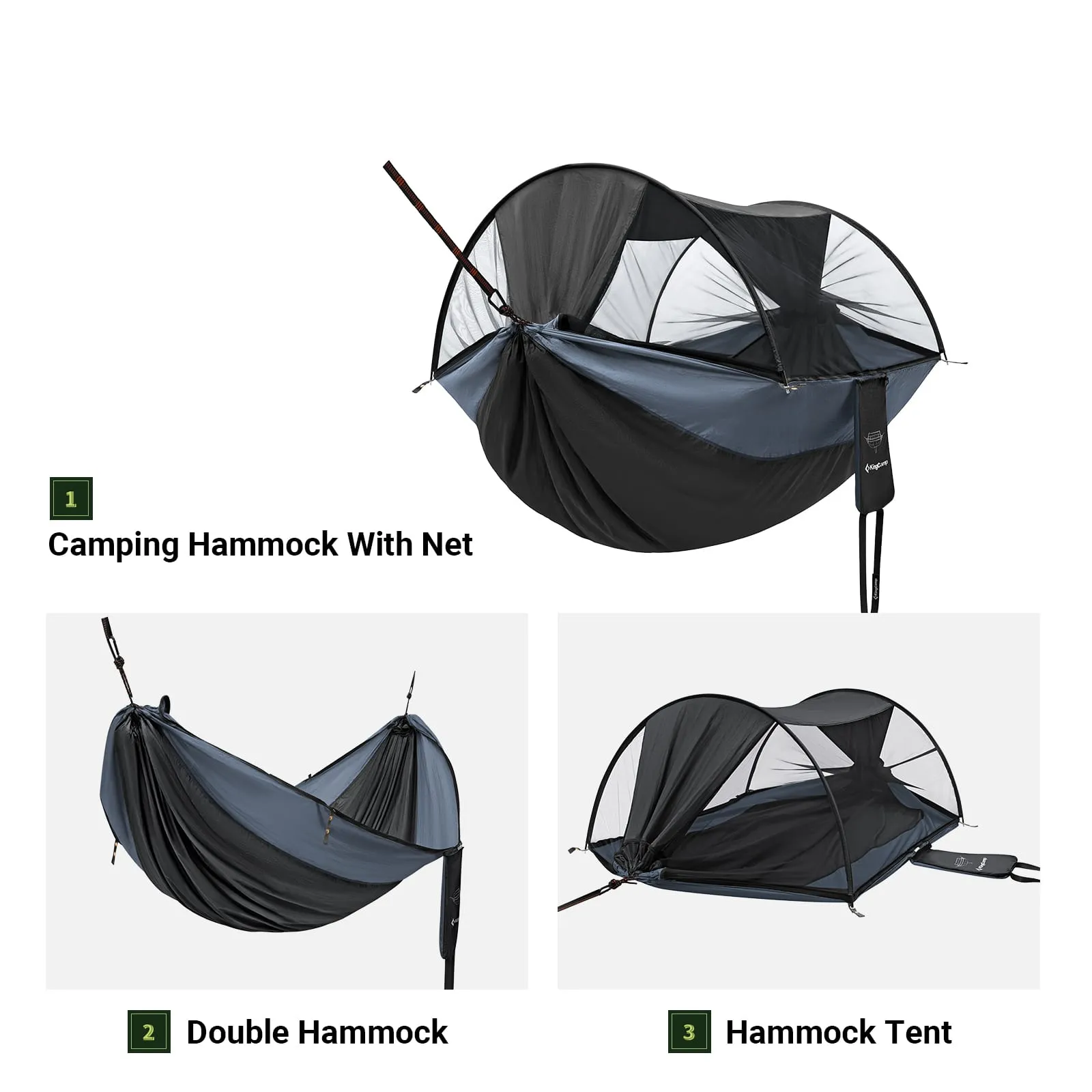 KingCamp 3 in 1 Camping Hammock with Gauze Net