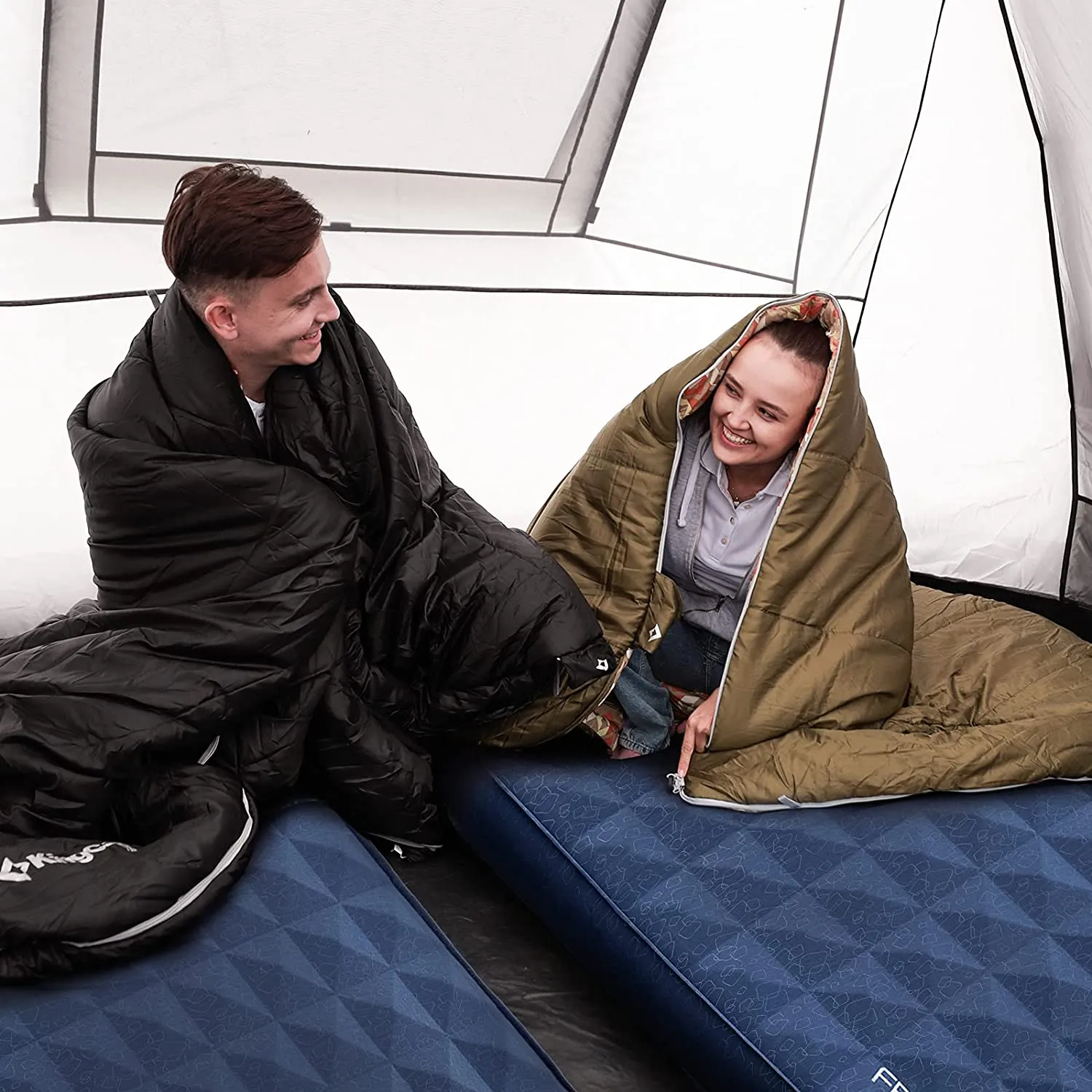 KingCamp 4" Thick Single Self-Inflating Camping Pad