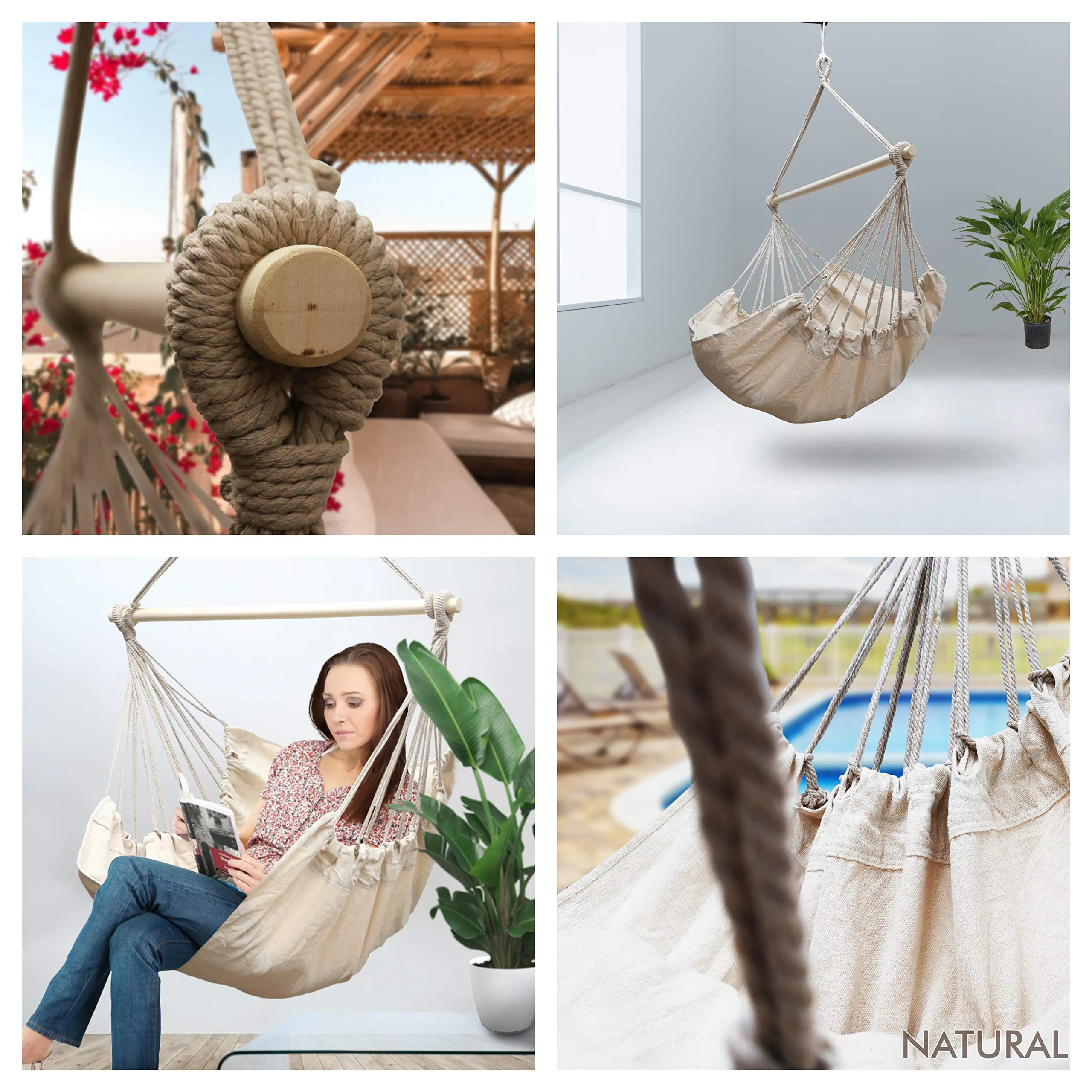 Large Hammock Swing Chair - Nature Gear