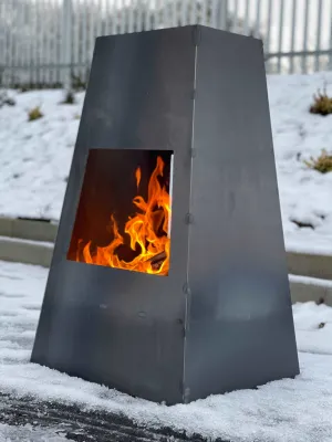 Large Metal Chimenea