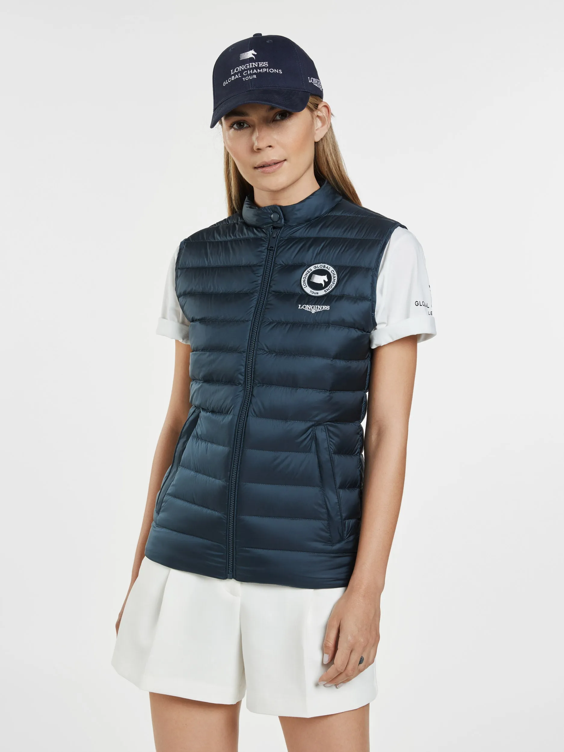 LGCT Essentials Women's Padded Gilet - Navy Blue