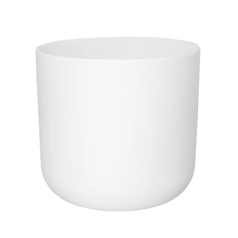 Lisbon Indoor Ceramic White  20.5cm Pot