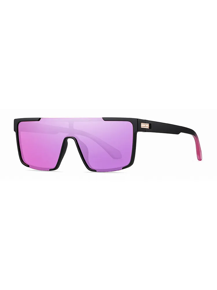 Men'S Square Half-Rim Elegant Sunglasses