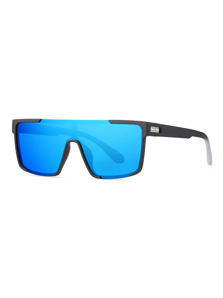 Men'S Square Half-Rim Elegant Sunglasses