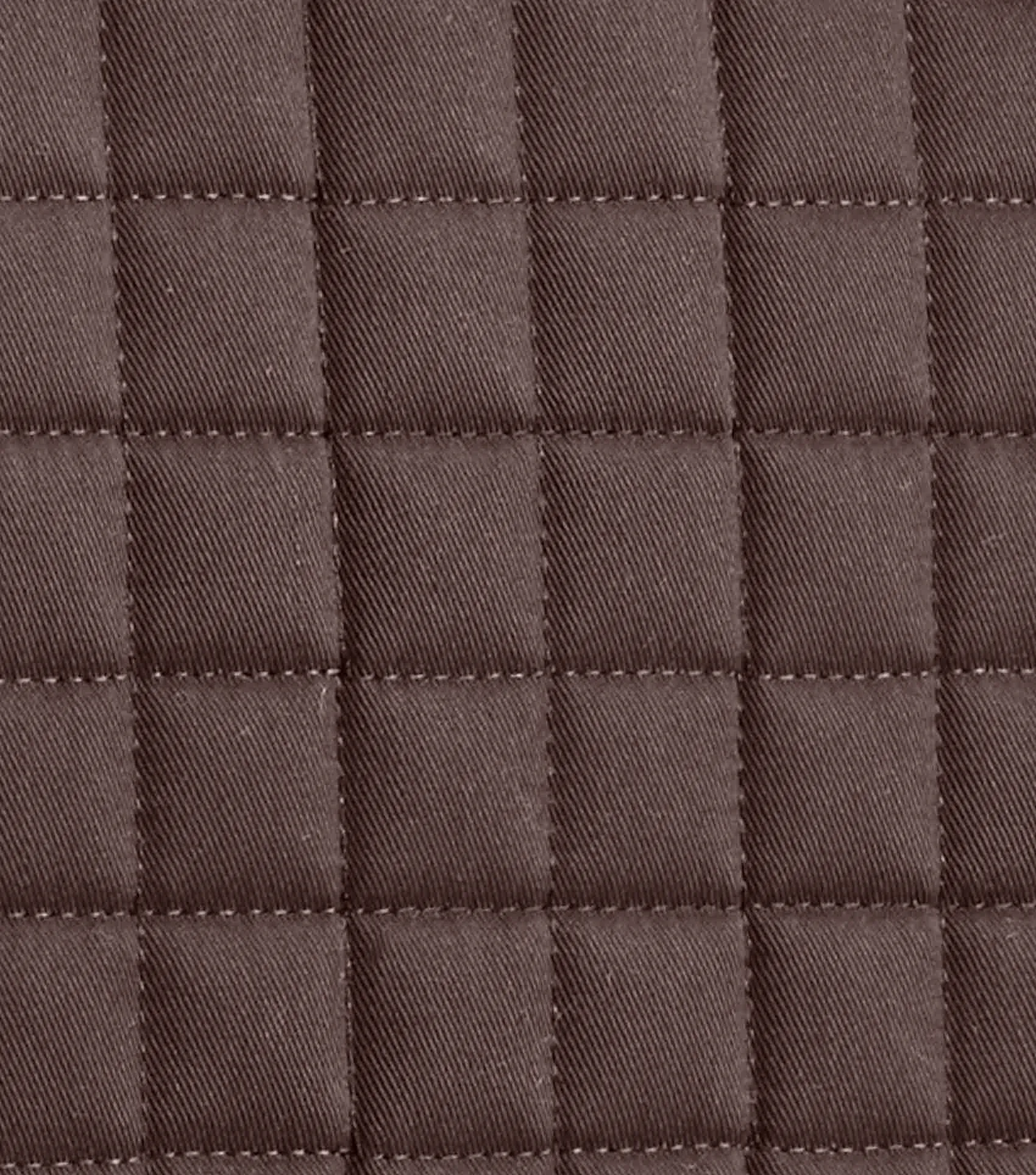 Merino Wool Saddle Pad - Half Pad Brown/Brown Wool