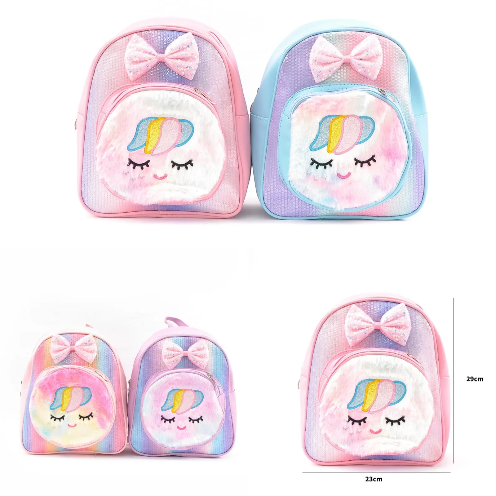 Mini Unicorn Theme Backpacks.