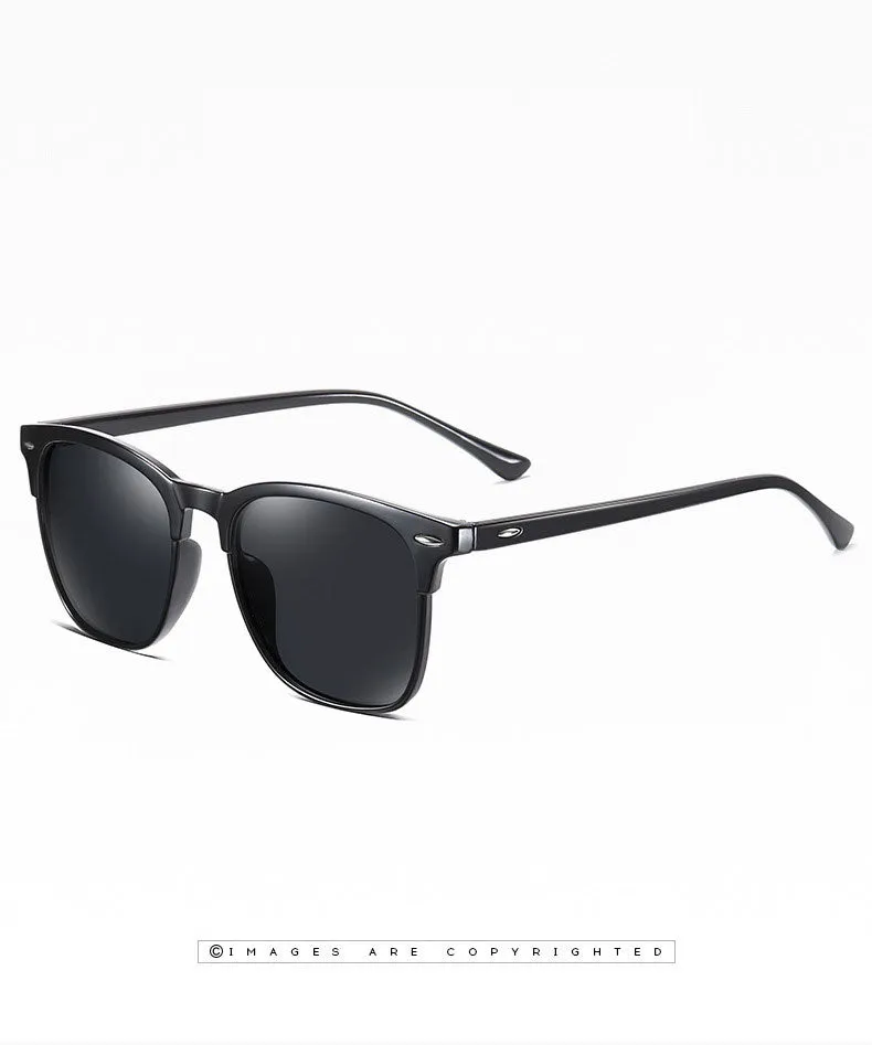 New polarized sunglasses, classic retro men's sunglasses.