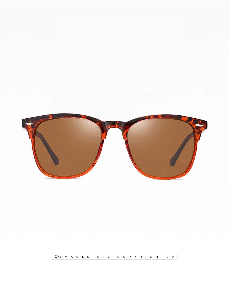 New polarized sunglasses, classic retro men's sunglasses.