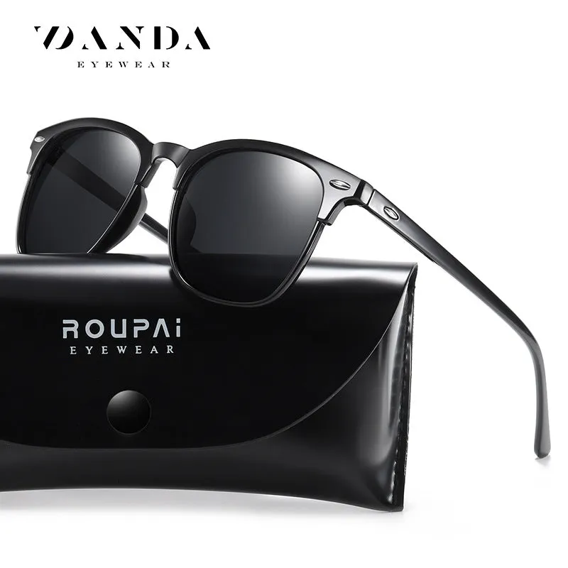 New polarized sunglasses, classic retro men's sunglasses.