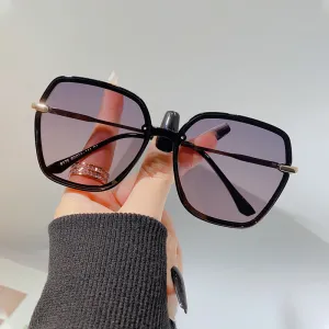 New women's polarized sunglasses fashion trend sunglasses ins retro large frame sunglasses