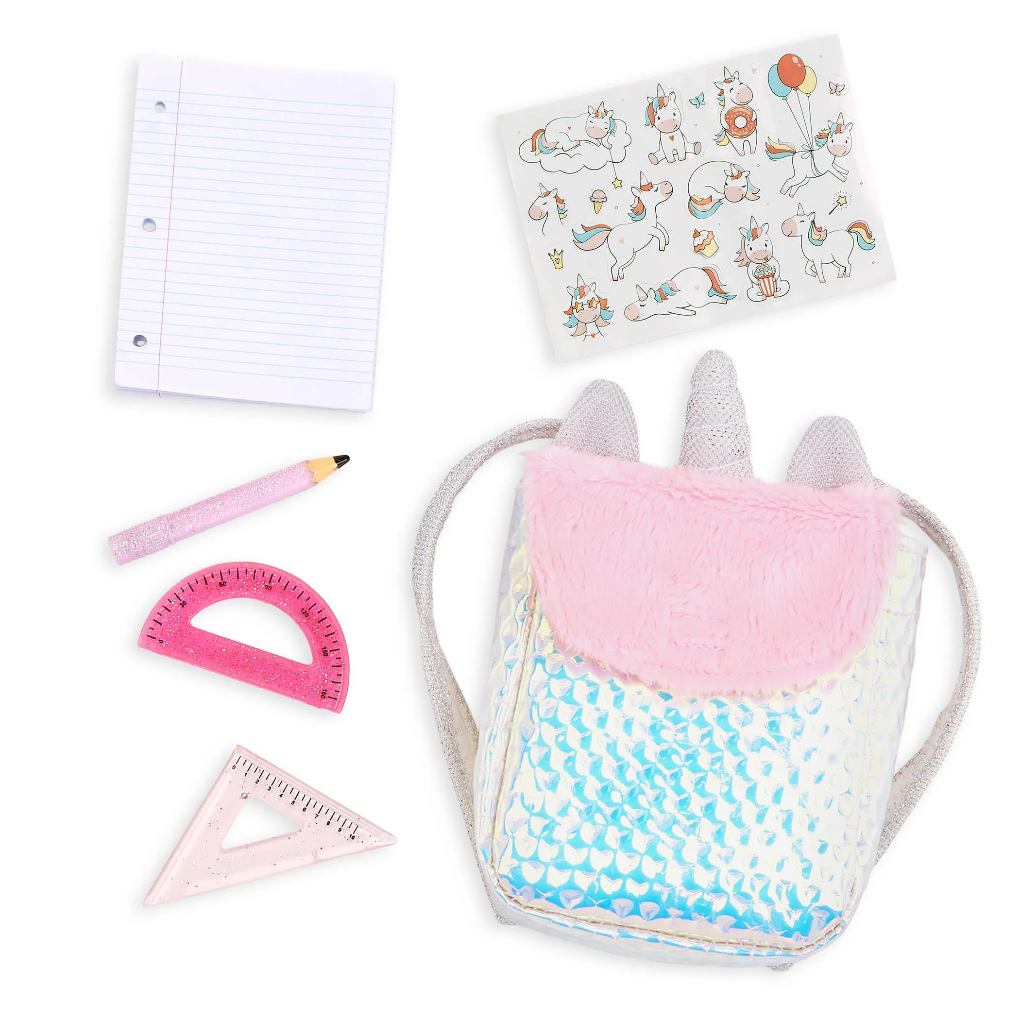 Our Generation Accessory Set Mini Back Bag - Unicorn Surprise Backpack