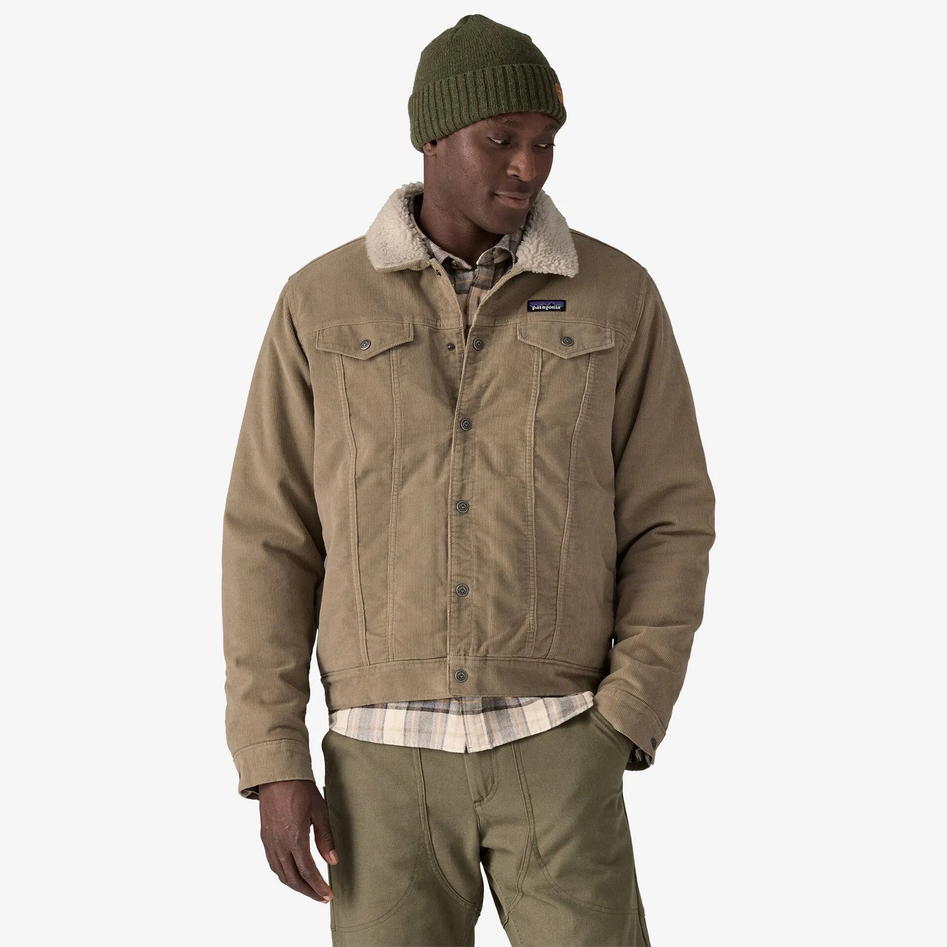 Patagonia Men's Pile-Lined Trucker Jacket - SEABIRD GREY