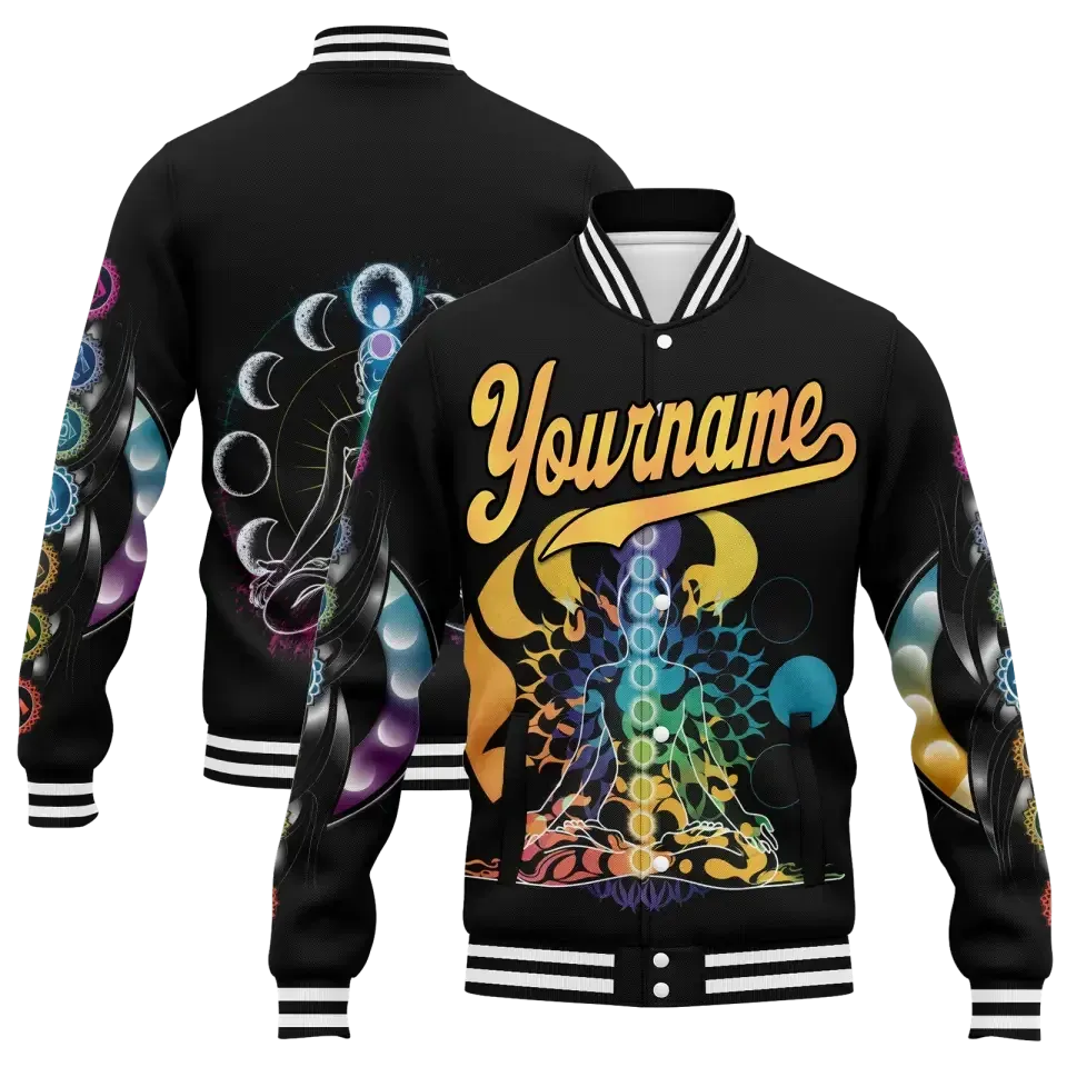 Personalized Yoga-Theme Jackets, Custom Zen-Inspired Jackets, Unique Prints for Inner Peace Jackets