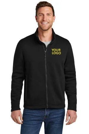 Port Authority Arc Sweater Fleece Customized Jackets, Deep Black