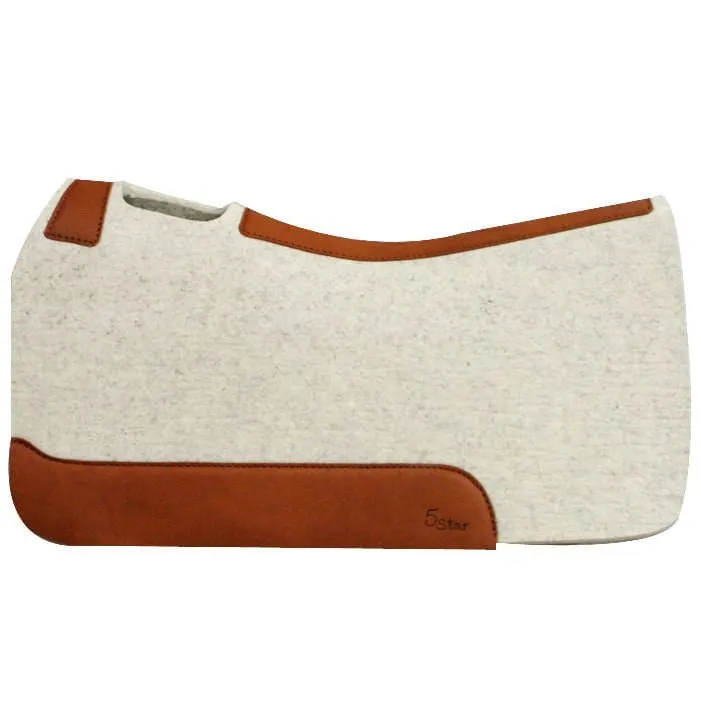 "The Barrel Racer" 5 Star Saddle Pad, 7/8" Natural