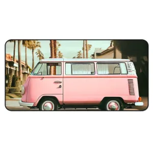 Retro Neighborhood Van Desk Mat