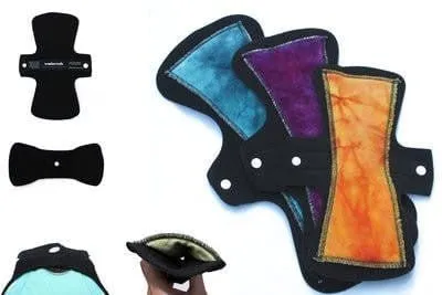 Reusable Cloth Pads Domino Pads Petite Liner CHARLIE-  3-Pack Sampler