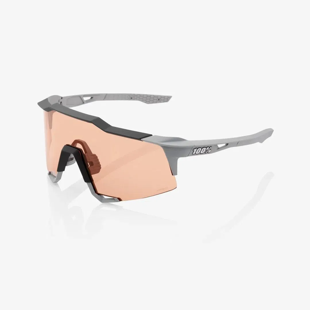 RIDE 100% Eyewear S3 - Soft Tact Stone Grey Hiper Coral Lens