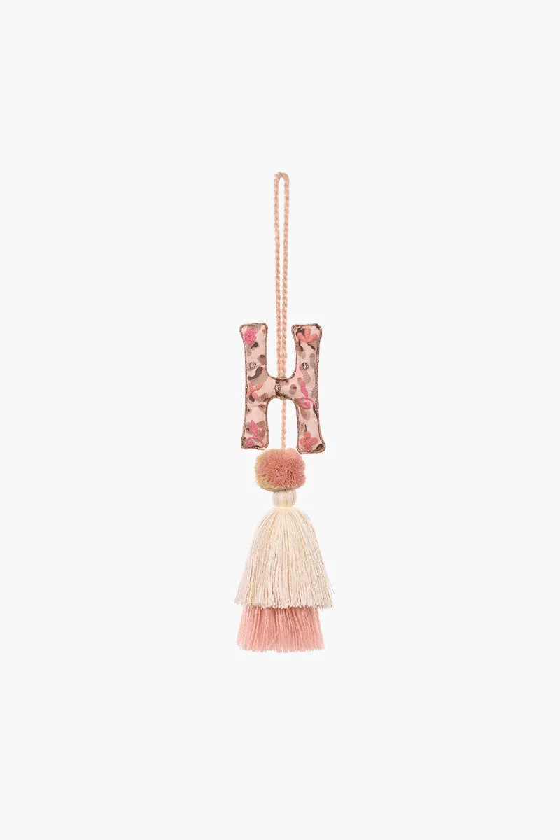 Rose Gold Boho Tassel with Alphabet Hanging