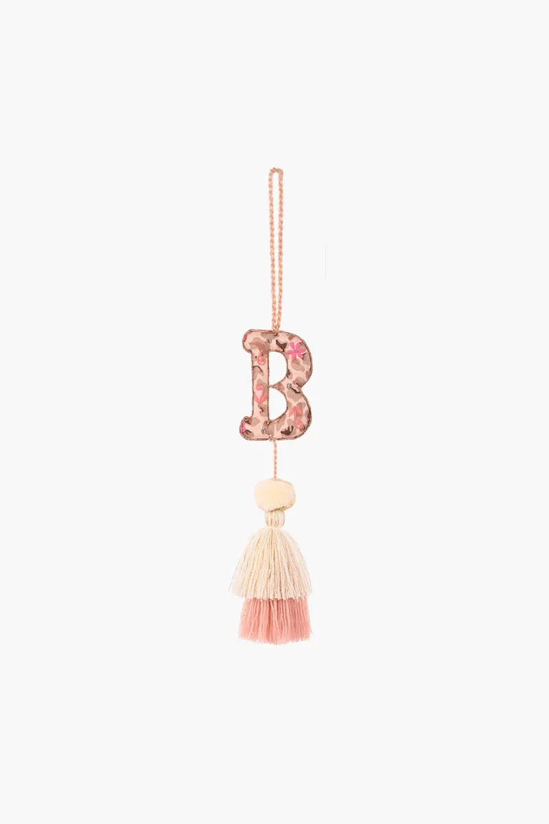 Rose Gold Boho Tassel with Alphabet Hanging