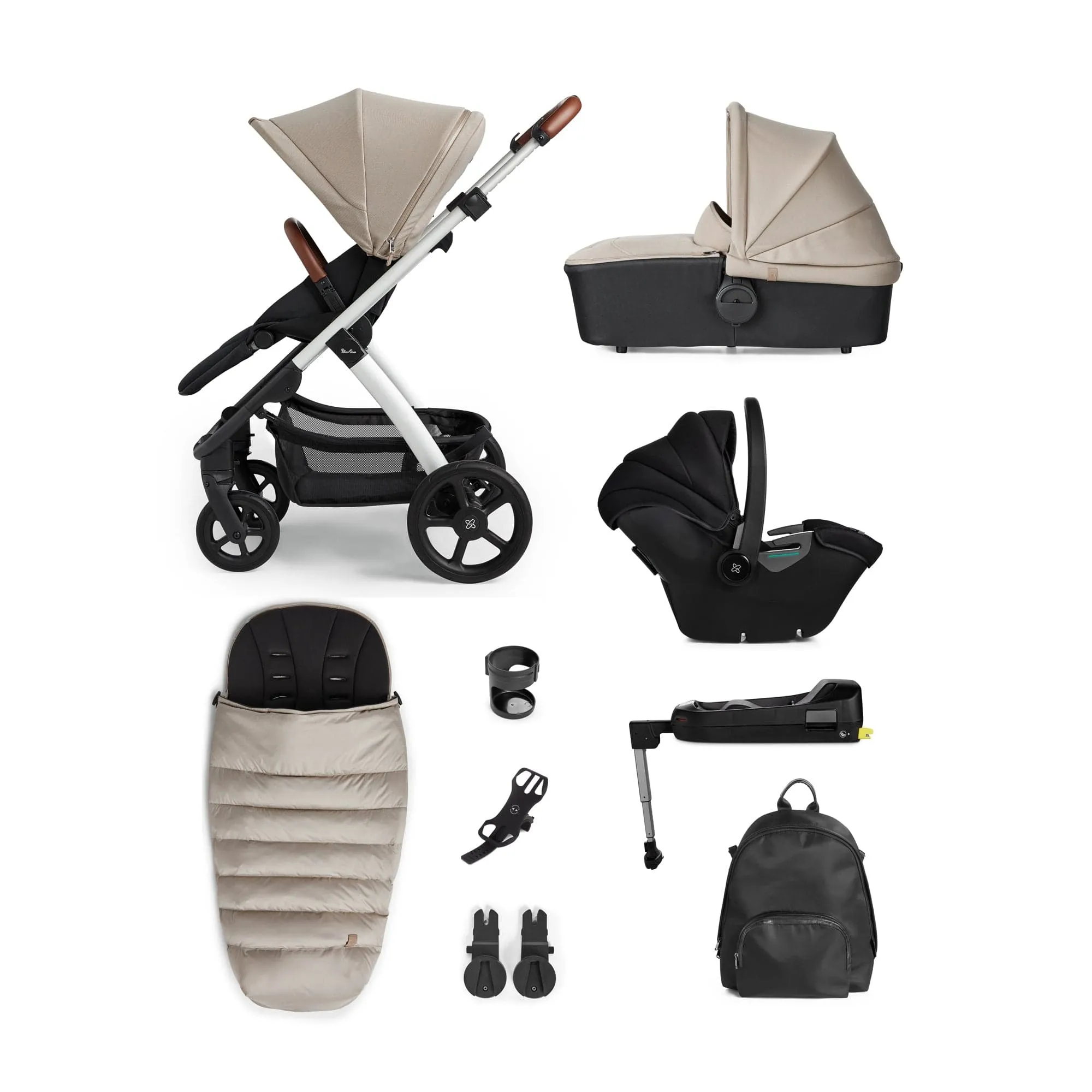 Silver Cross Tide, Dream i-Size Complete Travel System - Stone