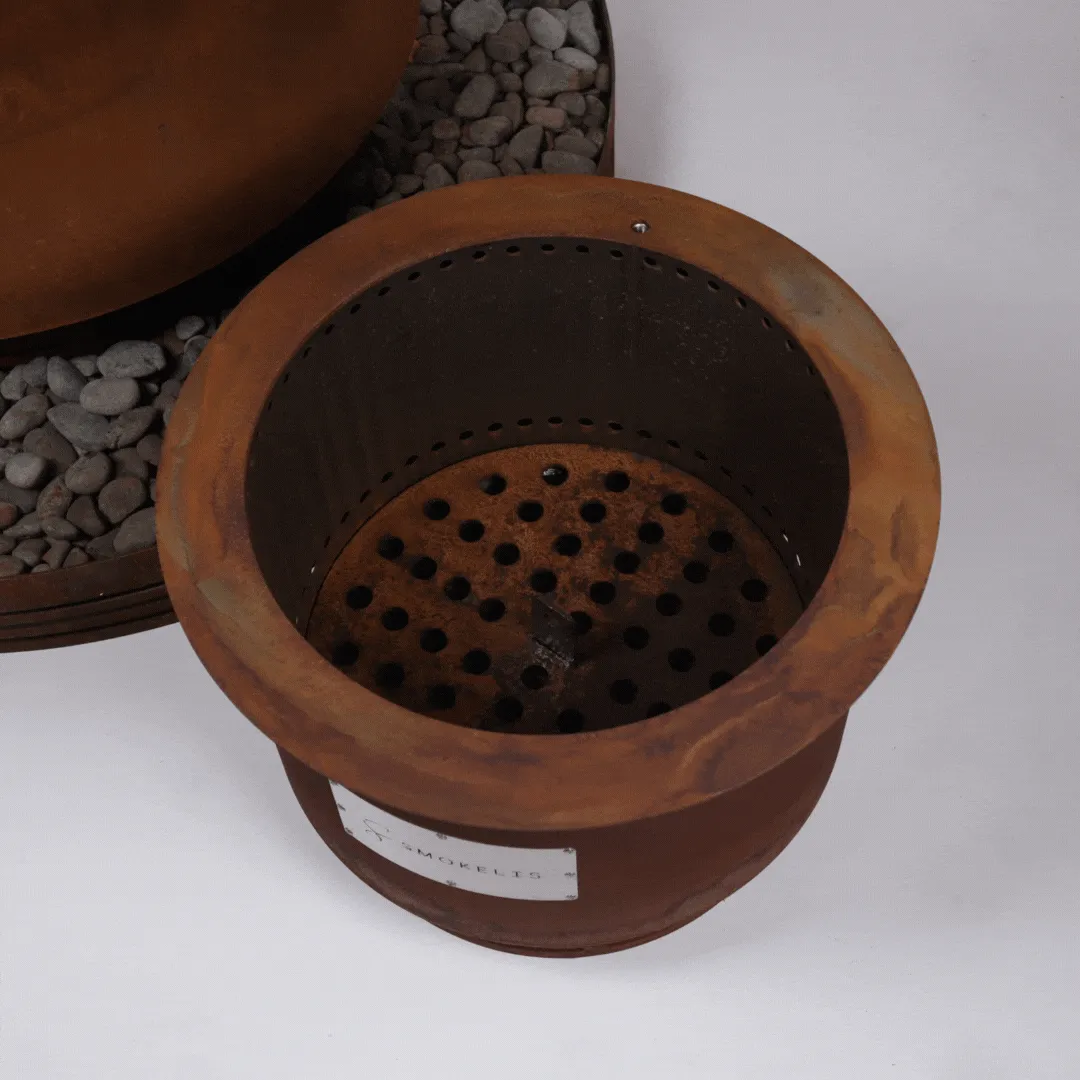 Smokelis Gather - Corten Stainless Smokeless Fire Pit