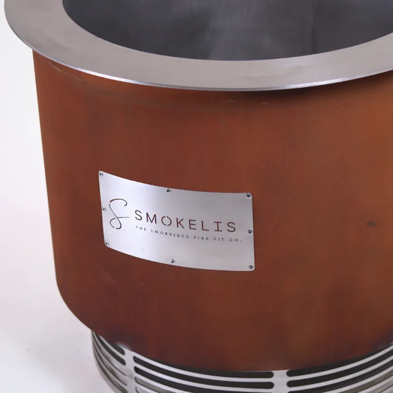 Smokelis Gather - Corten Stainless Smokeless Fire Pit