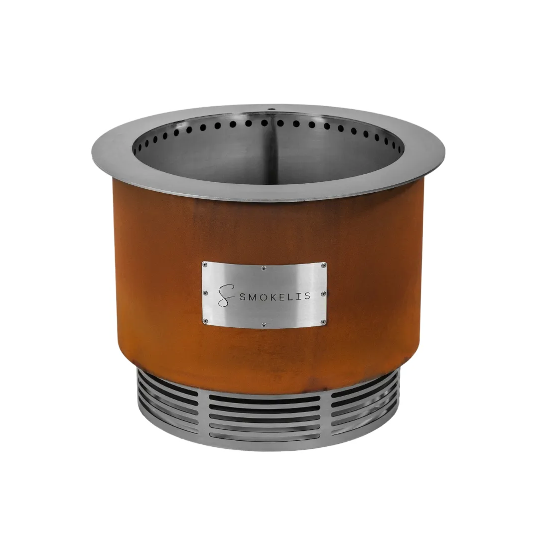 Smokelis Gather - Corten Stainless Smokeless Fire Pit