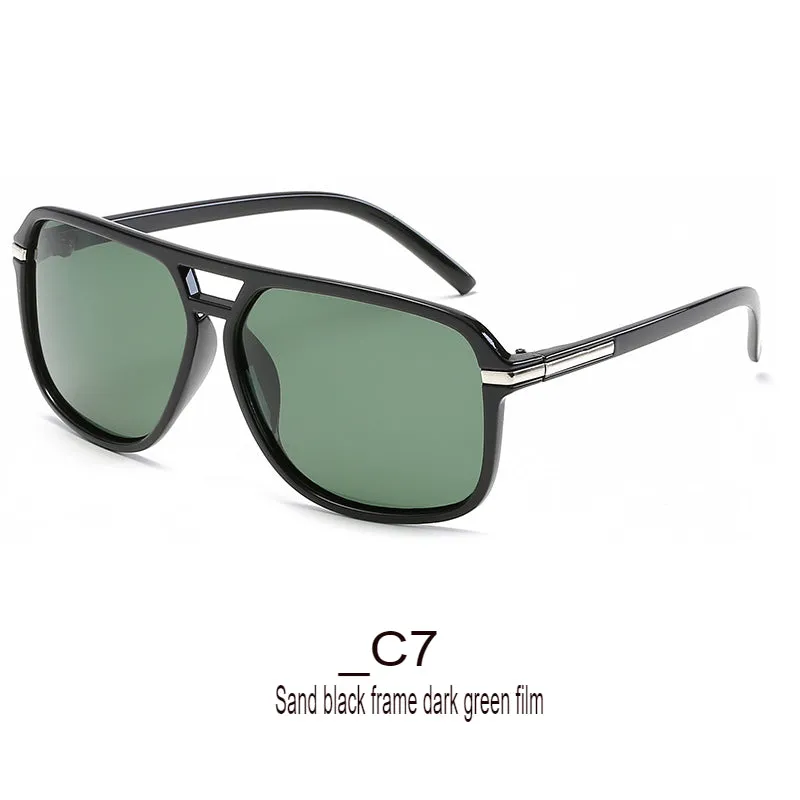 Sports Sunglasses, Anti-Uv, Fashionable Men's And Women's Retro Large Frame Sunglasses