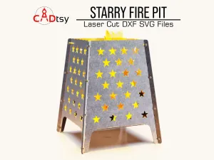 Starry Fire Pit DXF / SVG - CNC Laser / Plasma Cutting Digital Files, Outdoor Decor