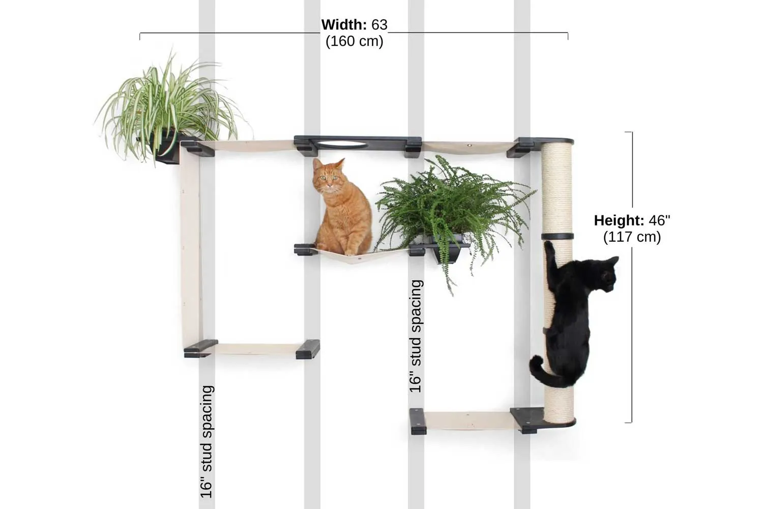 The Gardens Cat Condo (Wall-Mounted Cat Tree)